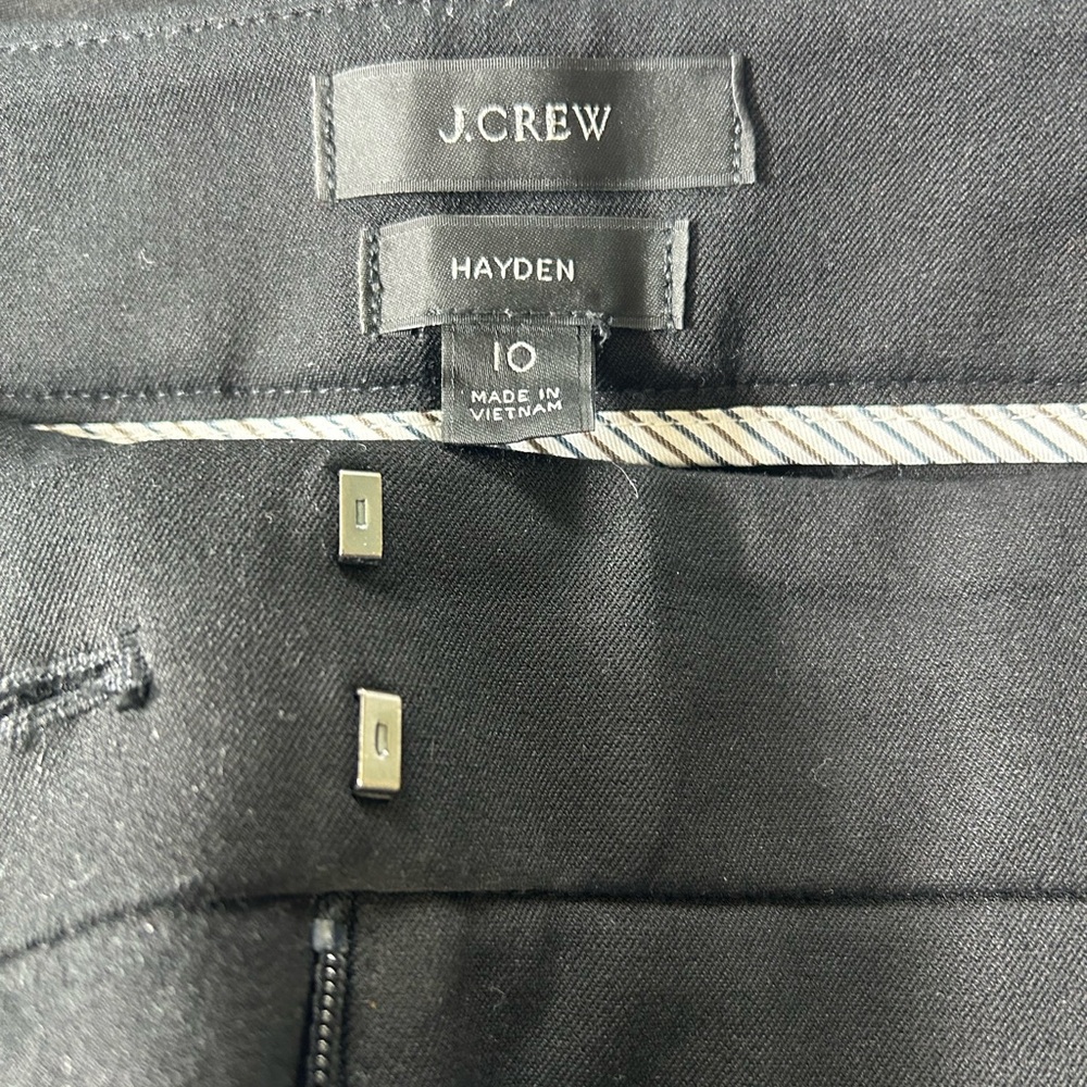 J. Crew Black Hayden Trousers